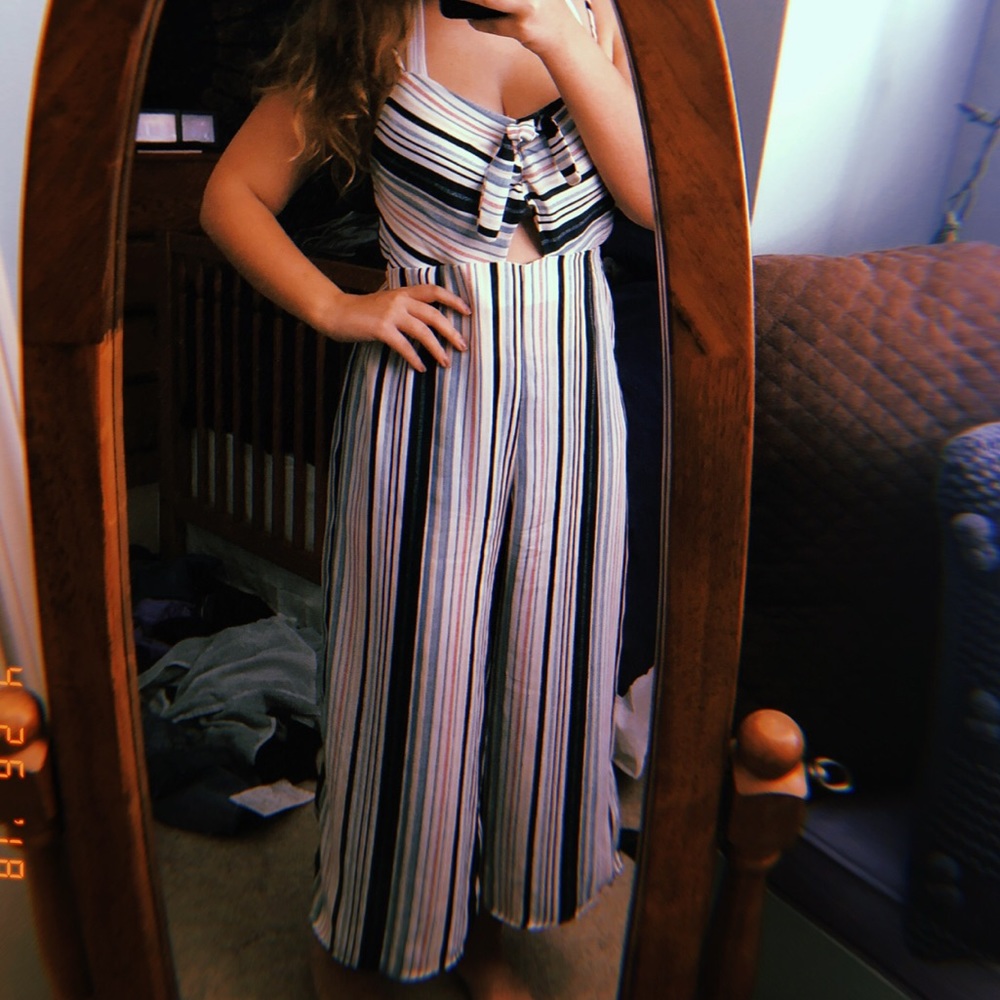 Stripped Jumpsuit